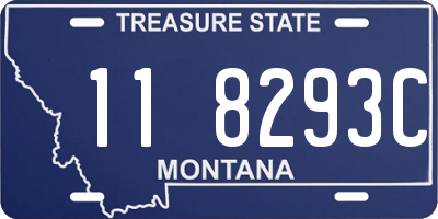 MT license plate 118293C
