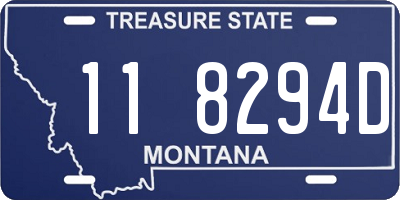 MT license plate 118294D