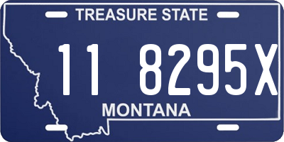 MT license plate 118295X