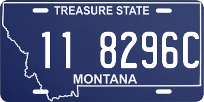 MT license plate 118296C