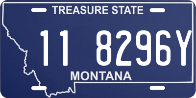 MT license plate 118296Y