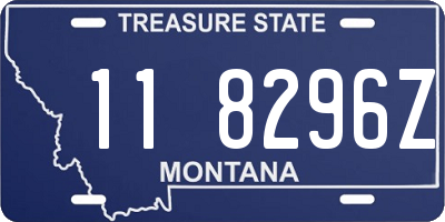 MT license plate 118296Z