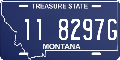 MT license plate 118297G