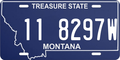 MT license plate 118297W