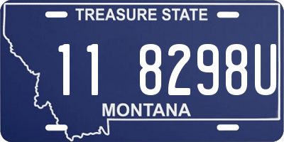 MT license plate 118298U