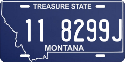 MT license plate 118299J