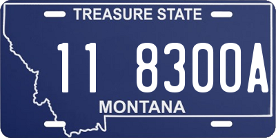 MT license plate 118300A
