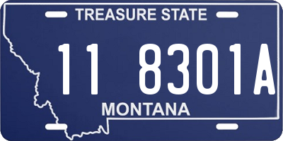 MT license plate 118301A