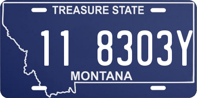 MT license plate 118303Y
