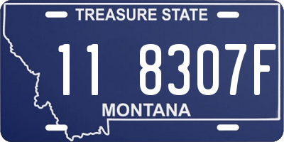 MT license plate 118307F