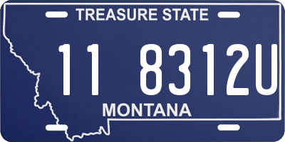 MT license plate 118312U