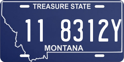 MT license plate 118312Y