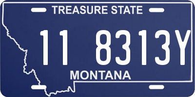 MT license plate 118313Y