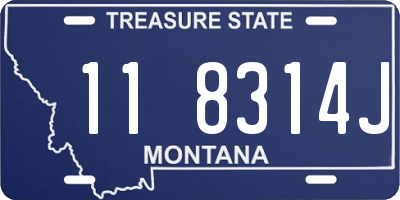 MT license plate 118314J