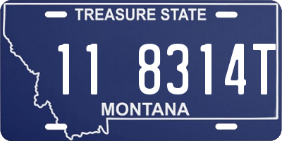 MT license plate 118314T