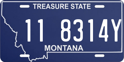MT license plate 118314Y