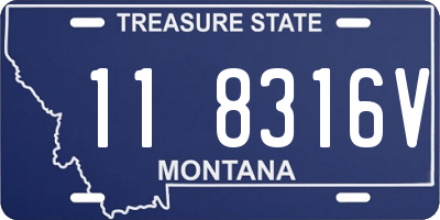MT license plate 118316V