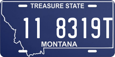 MT license plate 118319T