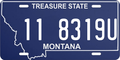 MT license plate 118319U
