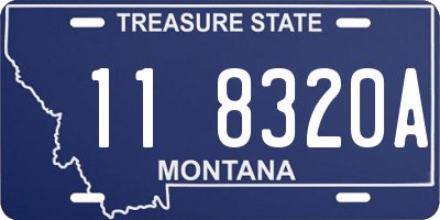 MT license plate 118320A