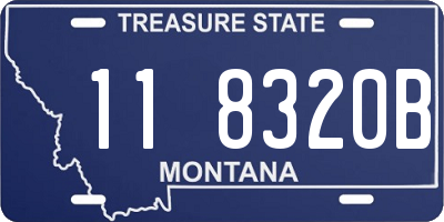 MT license plate 118320B