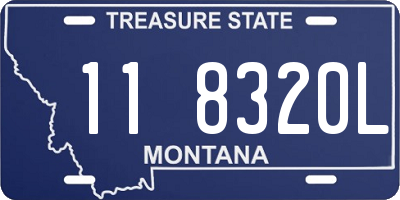 MT license plate 118320L
