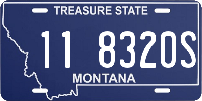 MT license plate 118320S