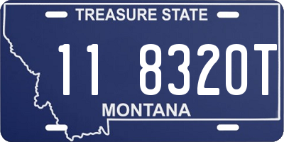 MT license plate 118320T