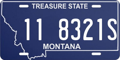 MT license plate 118321S