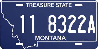 MT license plate 118322A