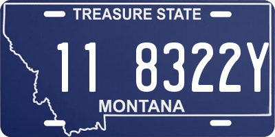 MT license plate 118322Y