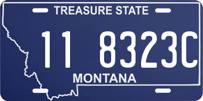 MT license plate 118323C