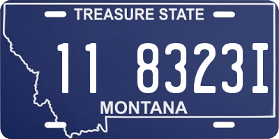 MT license plate 118323I