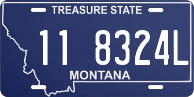 MT license plate 118324L