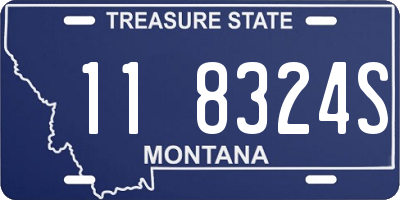 MT license plate 118324S
