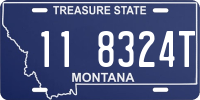 MT license plate 118324T