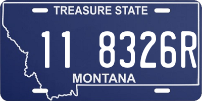 MT license plate 118326R