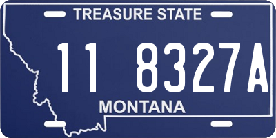 MT license plate 118327A