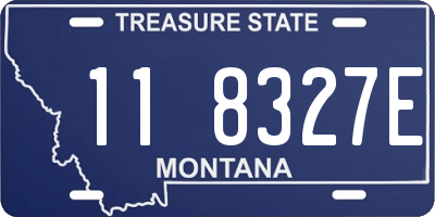 MT license plate 118327E