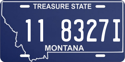 MT license plate 118327I