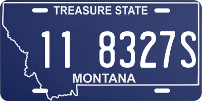 MT license plate 118327S
