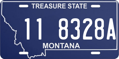 MT license plate 118328A