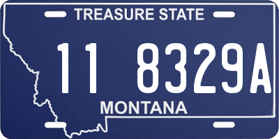 MT license plate 118329A