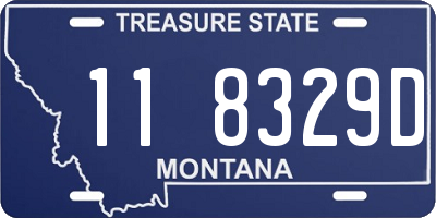 MT license plate 118329D