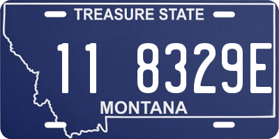 MT license plate 118329E