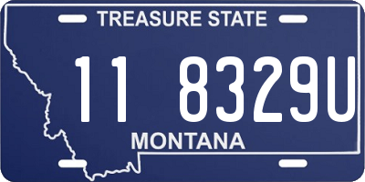 MT license plate 118329U