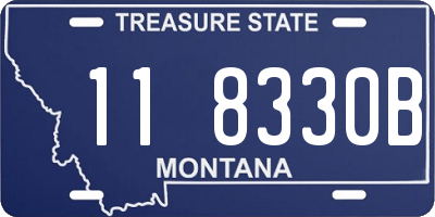 MT license plate 118330B