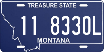 MT license plate 118330L