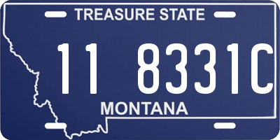 MT license plate 118331C