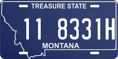 MT license plate 118331H